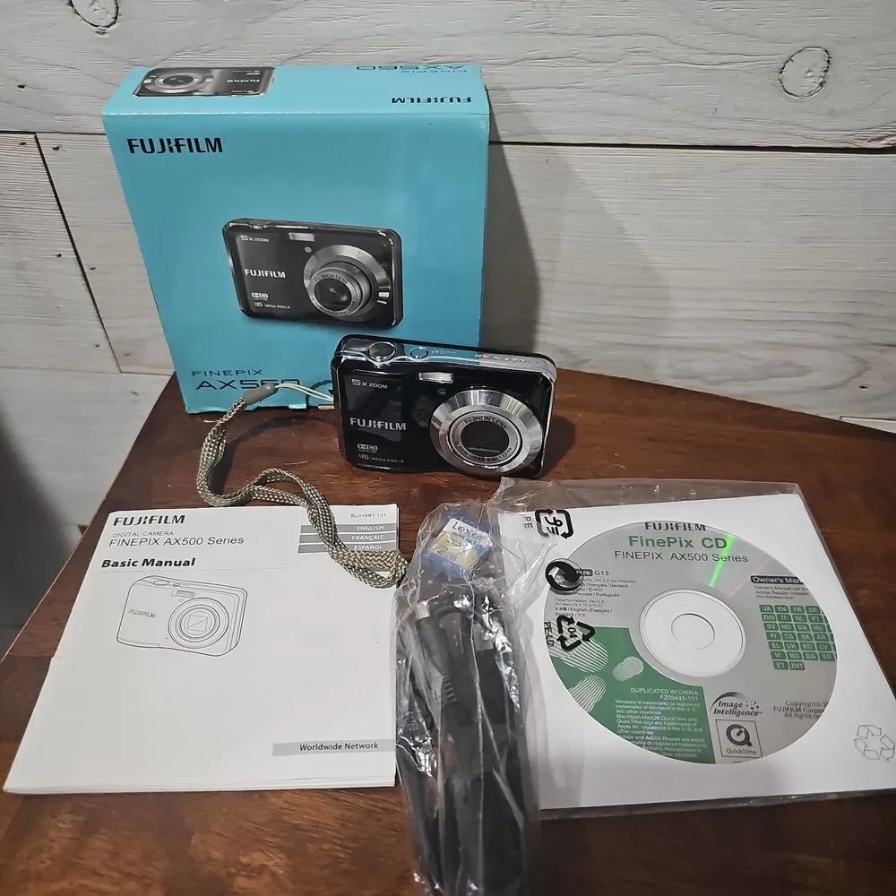 EXC+ FUJIFILM FinePix AX560 Digital Camera 16MP 5x Optical Zoom HD Video WORKS!